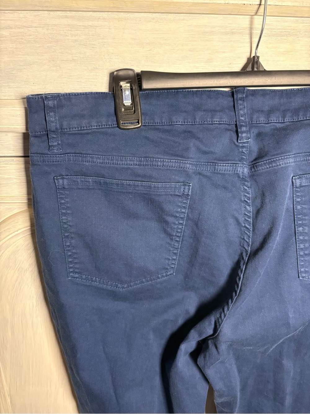 Eileen‎ Fisher Navy Organic Cotton High Waisted Jeans Stretch Minimalist Classic - Picture 7 of 8